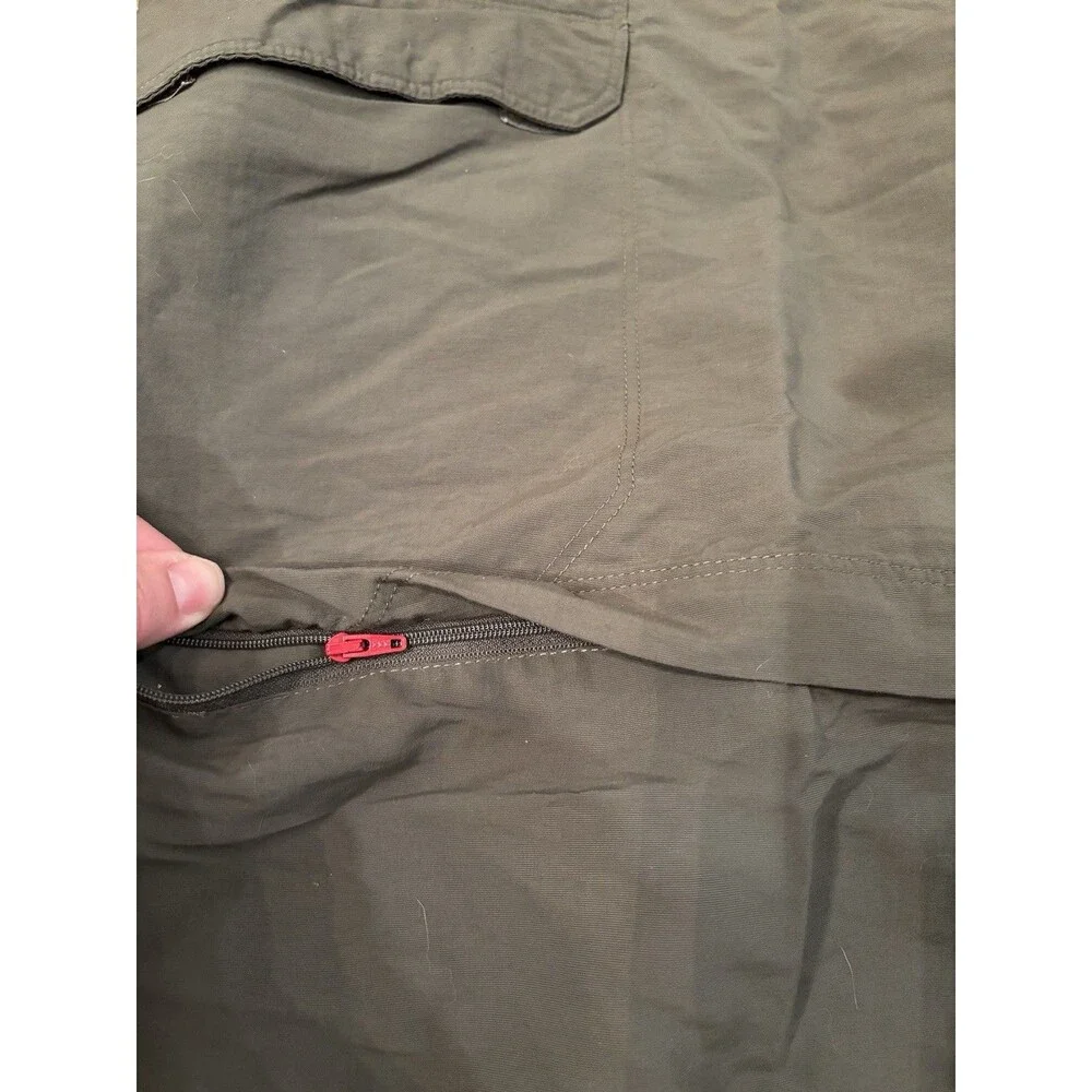 The North Face Pants Mens XL Convertible‎ Hiking Zipper To Shorts Belted Logo